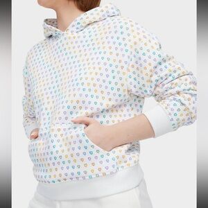 NWT Size Medium M Roller Rabbit Disco Hearts Hoodie